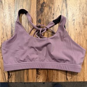 Lavender Crisscross Sports Bra